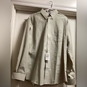 Mens Long Sleeve Button Down Casual/Dress Shirt, sz Large